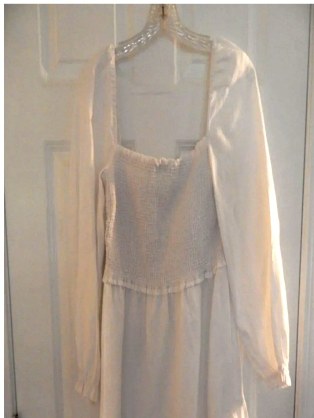 Wilfred white cotton dress, size L.